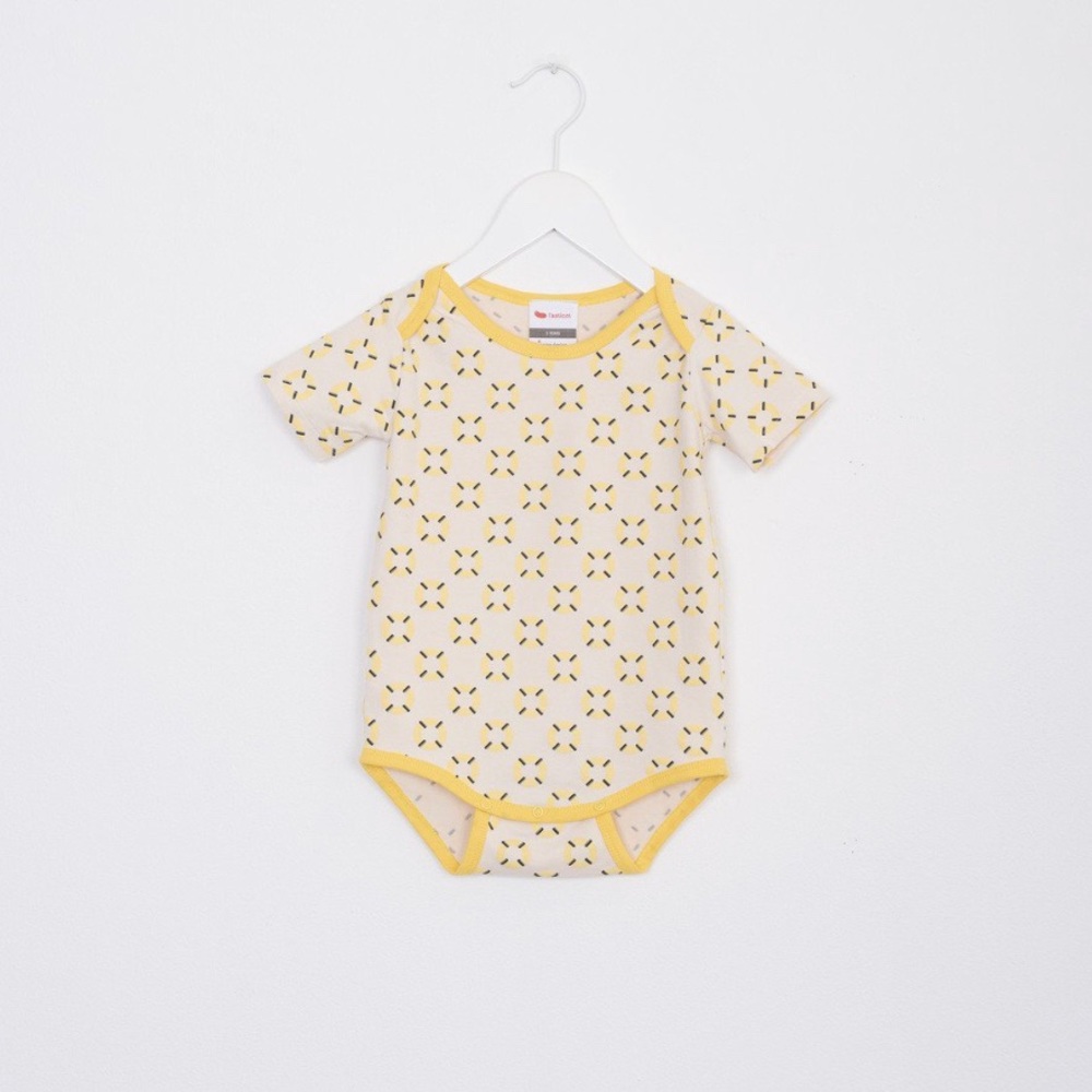 l’asticot yellow buoys onesie / babygrow
